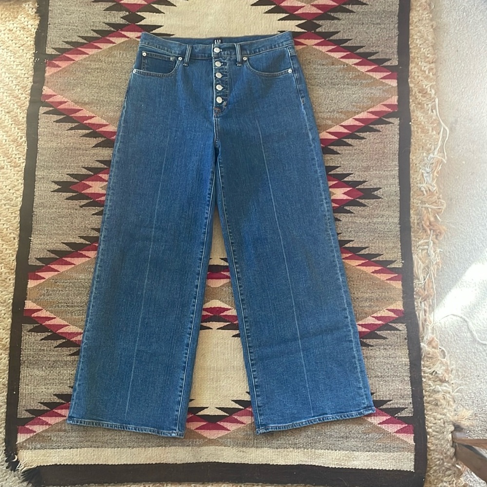 Gap High Rise, Wide Leg Jeans